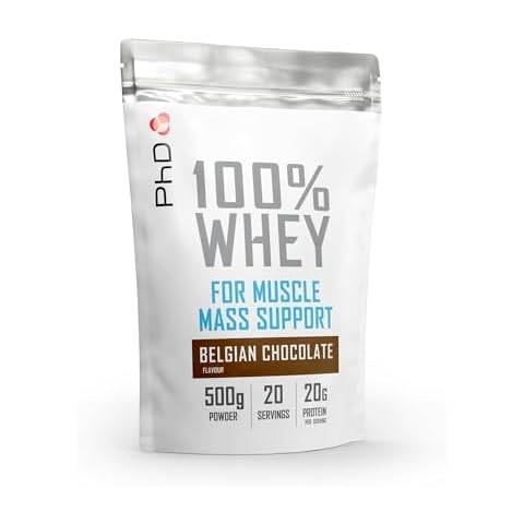 PhD Nutrition 100% Whey Protein Powder, Belgian Chocolate Cover