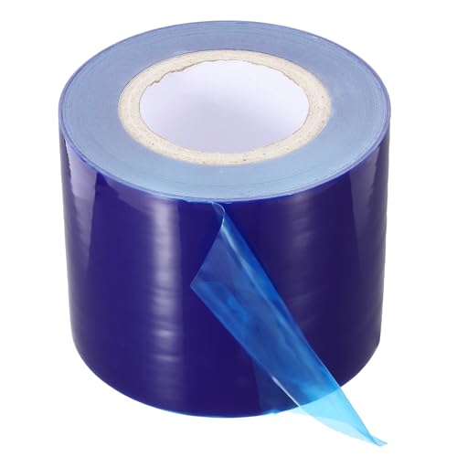 Image of PATIKIL Removable Protective Film Tape, 5 Inch x 656 ft PE Surface Protective Scratch Film Tape Roll for Furniture Electrical Appliances Plastic Hardware Medium Stickiness Blue