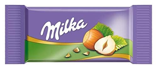 Milka Naps Mix – Mini-Schokoladentäfelchen in 4 Sorten: Alpenmilch, Erdbeer, Haselnuss, Crème au Cacao – 1 x 1kg