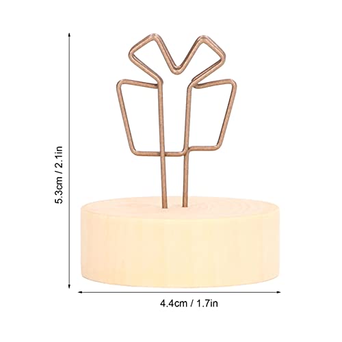 Clipes de cartão de nome, mesa de formato de caixa de presente Suporte de número simples bonito resi