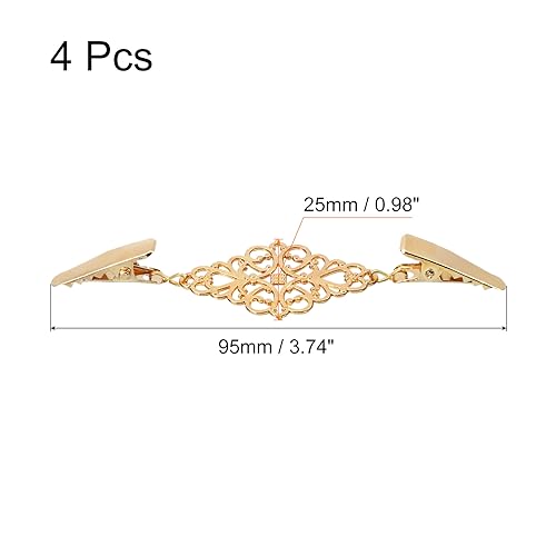Image of UXCELL Retro Cardigan Collar Clips & Shirt Clips for Women