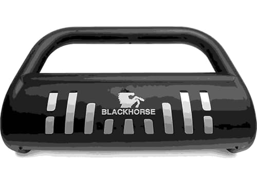 Image of Black Horse Bull Bar Skid Plate Black Compatible with 2017-2024 Nissan Titan-BB11327A-SP
