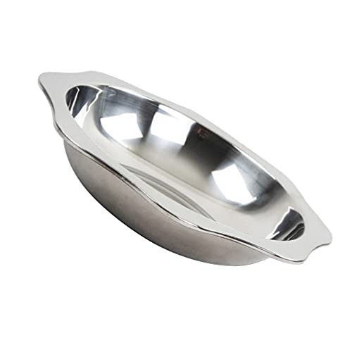 Hemoton Dinner Plate Stainless Steel Crayfish Serving Dish Lobster Plate Heavy Duty Easy to Maintain