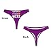 Custom Thongs for Women Add Your Text Customized Thongs with Photo Custom Sexy Funny Briefs for Women Lover Mom Wife Birthday 2 Sides Design Medium Purple