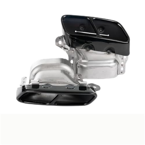 Tuyau d'échappement quadruple noir pour CLA45 C117 et W176 2013-2018