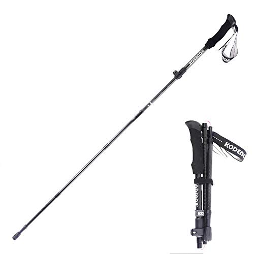 Bâtons de randonnée 220g télescopiques 130cm avec poignée d'absorption réglable