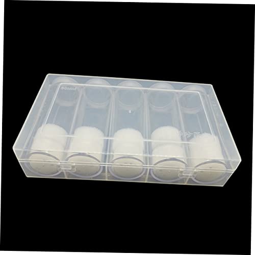6 tubos transparentes para monedas con caja organizadora miniatura 6
