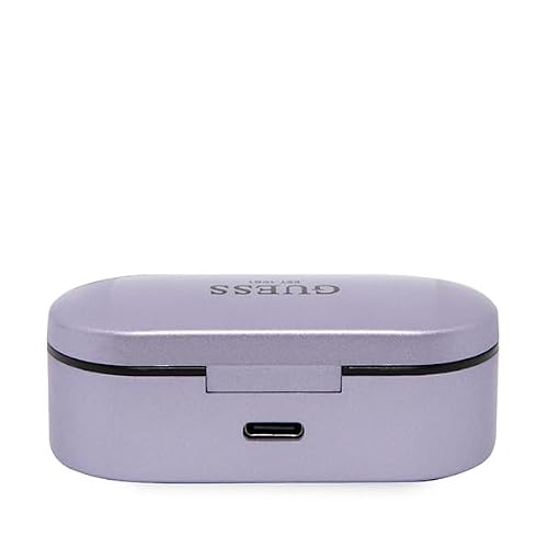 CG MOBILE Guess - Écouteurs True Wireless à Commande tactile + indicateur de Charge LED - Durée des appels et de la Musique BT5.0/4-5 H - DC 5 V/400 mAh - Violet