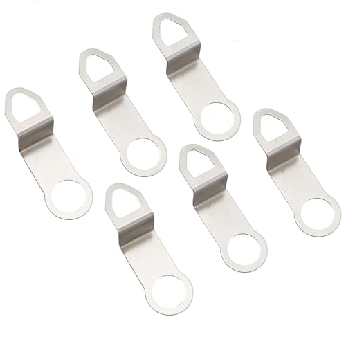 Caishun 6PCS Metal Clock Replacement Stands Quartz Watch Movement Hook Fastening Application Hardware Accessories Wall Hanger 60x21mm
