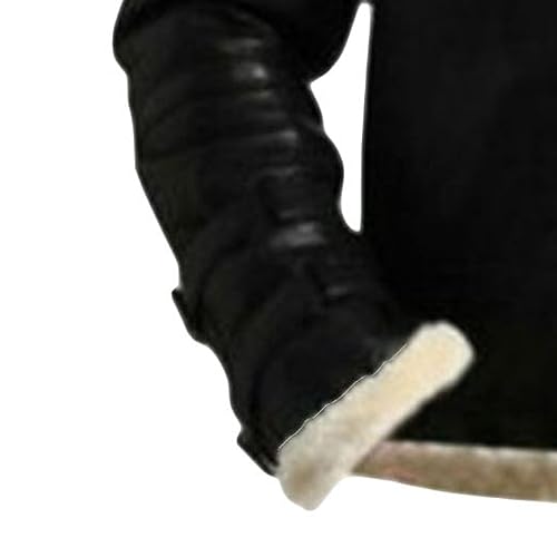 Chaqueta Bomber de Cuero con Capucha para Hombre miniatura 3
