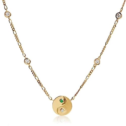 Collier cœur émeraude et longue chaîne pour sublimer vos tenues