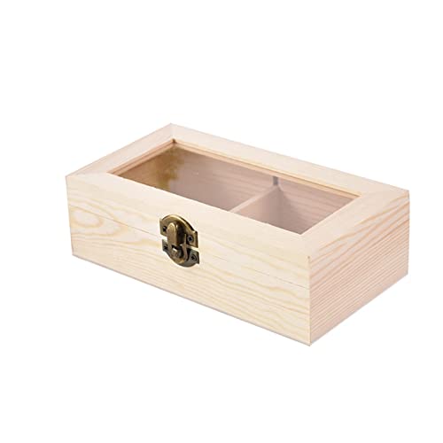 白木 ディスプレイ ケース ガラスフタ 窓 留め具付 木箱 SW1963 浅型 長方形 2個