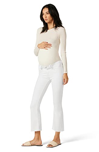 Hudson Jeans Women's Nico Mid Rise, Maternity Bootcut Jean, White #TOP4