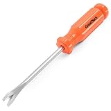 GreatNeck Tack Lifter, Nail Puller for Lifting Carpet, Trim Removal Tool, Impact Resistant Acetate Handle, 4-Inch Cr-V Steel Shaft