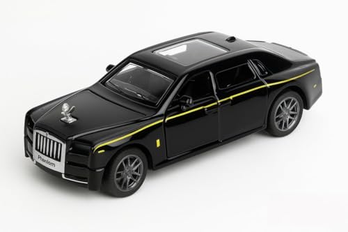 Image of Amisha Gift Gallery Car Toy for Kids Queens 70 Toy Model Fiat Openable Doors & Pull Back Action (Rolls Royce Phantom)