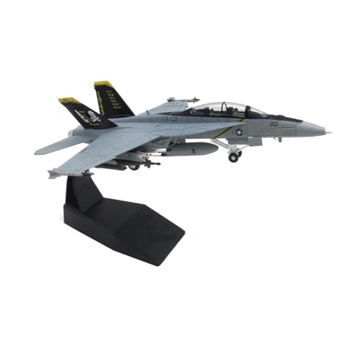 Avión F-18 a escala 1/100 de metal ZXLIHS miniatura militar de alta gama con peana de exposición
