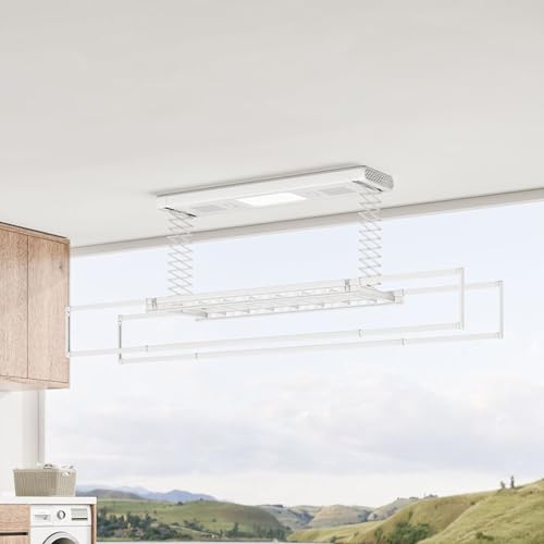 HJYBFA Tendedero de Techo de aleación de Aluminio Capacidad de 35...