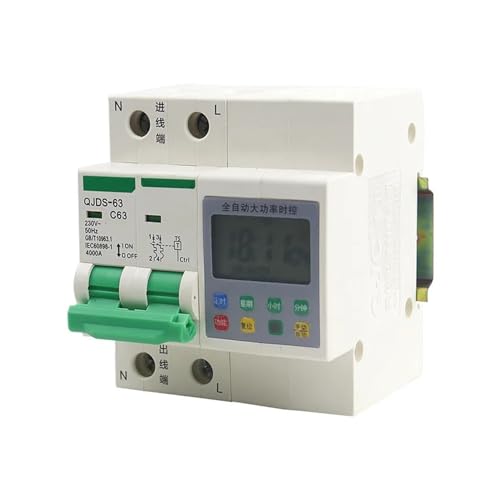 Interruptor temporizado automático 220V 63A para programar el riego y la climatización del hogar