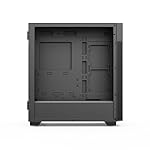 Rosewill FBM-X7 ATX Mid Tower Case - Hinged Tempered Glass Side Panel, High Airflow, 4X PWM ARGB Fans, Pre-Installed 650W 80+ Gold ATX 3.1 Power Supply - Black - Image 4