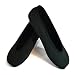 NuFoot Ballet Flats Women's Shoes, Best Foldable & Flexible Flats, Slipper Socks, Travel Slippers & Exercise Shoes, Dance Shoes, Yoga Socks, House Shoes, Indoor Slippers, Black, Large