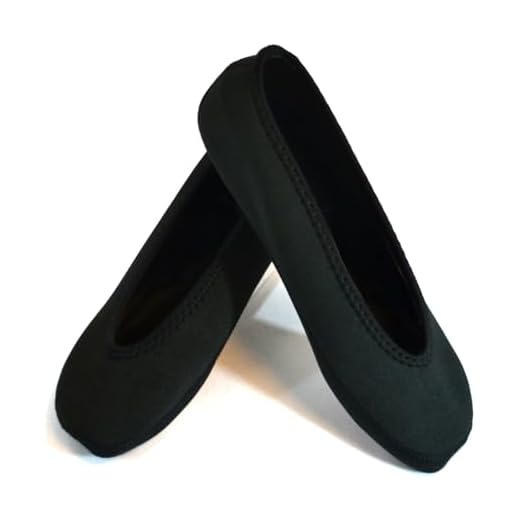 Nufoot Ballet Flats Women's Shoes, Foldable & Flexible Flats, Slipper Socks, Travel Slippers & Exercise Shoes, Dance Shoes, Yoga Socks, House Shoes, Indoor Slippers, Black, Extra Large