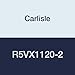 Carlisle R5VX1120-2 Rubber Power-Wedge Cog-Band Banded Belt, 2 Bands, 5/8" Width, 17/32" Thickness, 113.1" Length