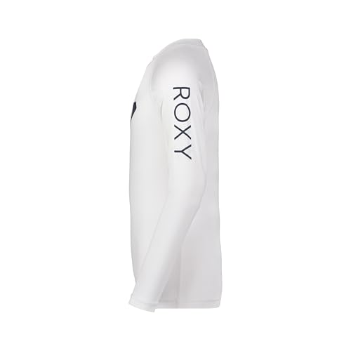 Image of Roxy Girls' Long Sleeve Whole Hearted Rashguard Shirt, UPF 50+ Sun Protection, Quick Dry