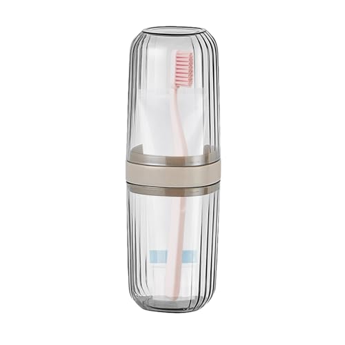 Portaspazzolino da viaggio custodia per spazzolino - Tazza per il risciacquo del portaspazzolino per il del scatola portatile per spazzolin
