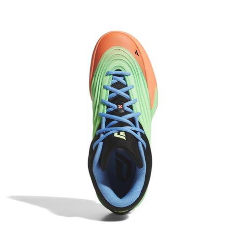 adidas Unisex-Adult Dame X Basketball, Lime Burst/Signal Coral/Blue Burst, 8 - image 2