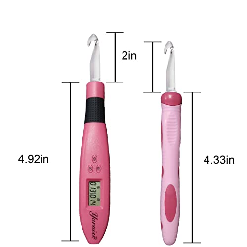 Yarniss 17 Size Counting Crochet Hooks Set, Light Up Crochet Hooks For Stitch & Row Counter #TOP1