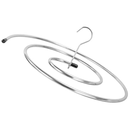 Toyvian Percha para Secar Mantas y Sábanas de Acero Inoxidable en Espiral, Resistente y Plegable, Adecuado para Balcón y Secado Diario