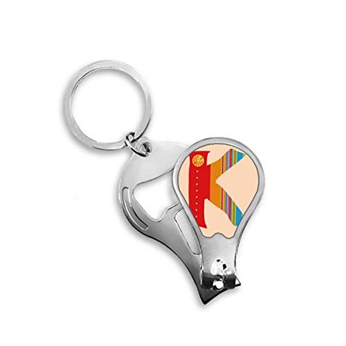Coupe-ongles de pieds lettre K motif orange mignon, cadeau personnalisé