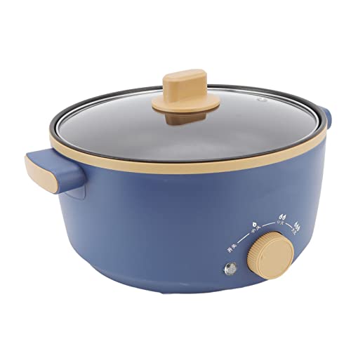 Electric Pot, 2.5L Large Capacity 800W 3 Speed ​​Control Electric Cooker Easy Cleaning for Bedroom (UK Plug 220V)