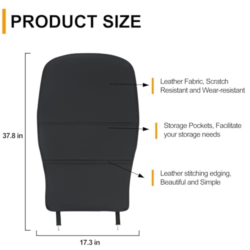 Image of Kick Mats Back Seat Protector for BMW X3 X4 Car Back Seat Cover for Child Protect from Dirt Mud and Scratches Waterproof Kick Mats Backseat Protector (for BMW X3 X4 (Black))