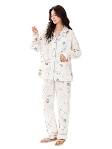 Image of LITZO Womens Korean Night Dress || Pyjama Set ||Korean Nightsuit || Women Nightwear ||Round Neck Half Sleeve Nightsuit || Loungewear || Everyday Nightdress (L-234-237)