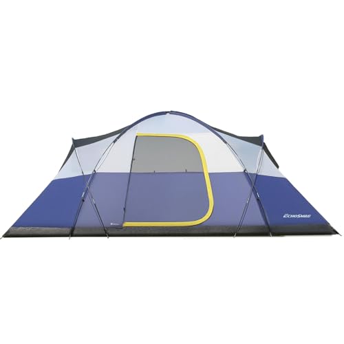 Carpa Familiar Grande para 8-10 Personas EchoSmile, Impermeable y Resistente al Viento, Refugio Espacioso con Cubierta de Lluvia Removible, Fácil Montaje para Camping de 3 Estaciones miniatura 2