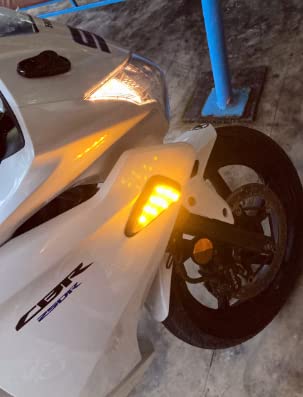 Image of OBEROI'S TRADERS R15 V2 / V3 / V4 & M Smoke Triangle Flush Mount LED Turn Signals Blinker /Indicator For Yamaha R15 All Models Bike