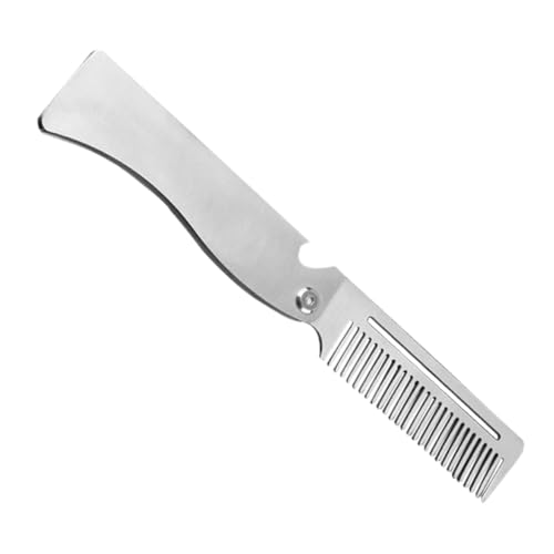 Healeved Men's Hair Comb Folding Styling Tool for Men Fine Tooth Pocket Beard Brush for Styling Grooming