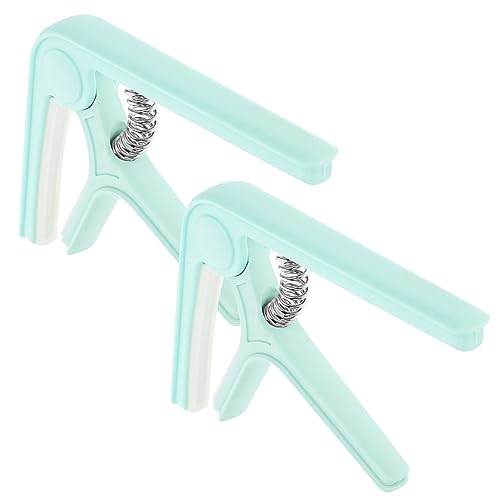 Yardwe 2pcs Guitar Capo with Antislip Design Tuner Clip Accessories for Acoustic Electric Guitar Ukulele Durable for All Skill Levels