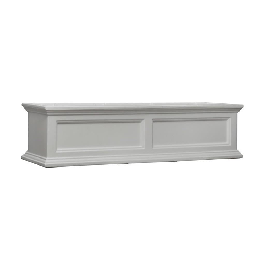 MAYNE Fairfield 4ft Traditional Plastic Window Box in White