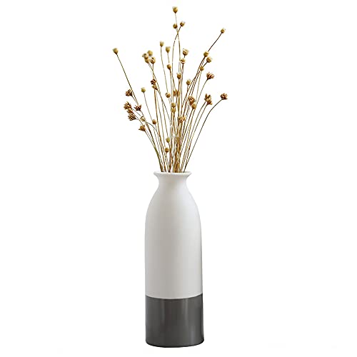 FDDE Vases Décoratifs, Vase de Table, Vase à Fleurs de Style Nordique, Ensemble de Vases, Blancs en Céramique Vases, Vase de Céramique, pour Cuisine, Salon, Chambre, Bureau (Blanc)