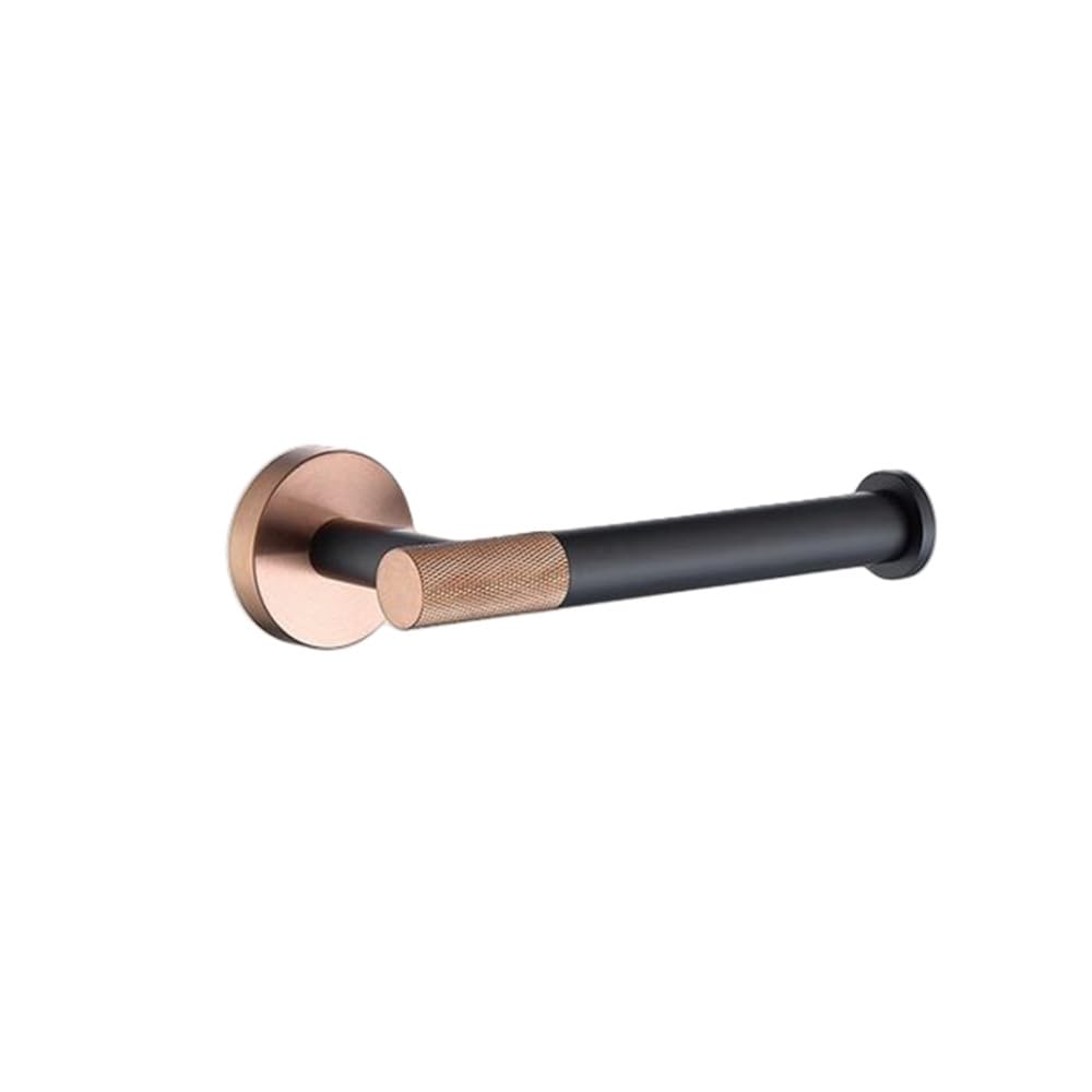 Porte-papier toilette or rose brossé en acier inoxydable luxe pour salle de bain