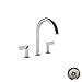 Newport Brass 3-2486/20 Priya Roman Tub Filler Faucet with Metal Lever Handles, Stainless Steel