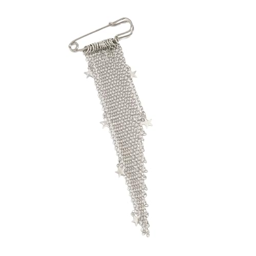 Gift Metal Chain Fringed Brooch for Fashion Enthusiasts on Birthdays Holidays Special Event As Stylish Present Metal Chain Tasse