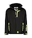 Produktbild Geographical Norway Herren Herbst Winter Jacke Softshell Jacke Windbreaker Übergangs Regen Jacke Ritchone, Farbe:Schwarz, Größe:M
