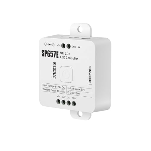 Contrôleur bicolore SP657E SPI avec variateur LED de température de couleur