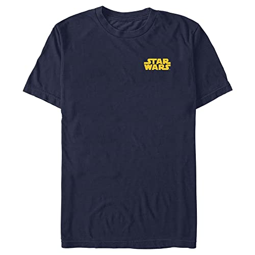 Shirt Star Wars bleu marine pour homme taille XL avec logo brodé poitrine