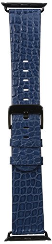 Hadley Roma Ap1000Rf 42A 42Mm Apple Strap Alligator Mte Leather Alligator Blue Watch Strap #TOP2