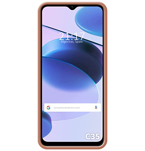 Tumundosmartphone Ultra Soft Liquid Silicone Case for Realme C35 Pink - Image 3