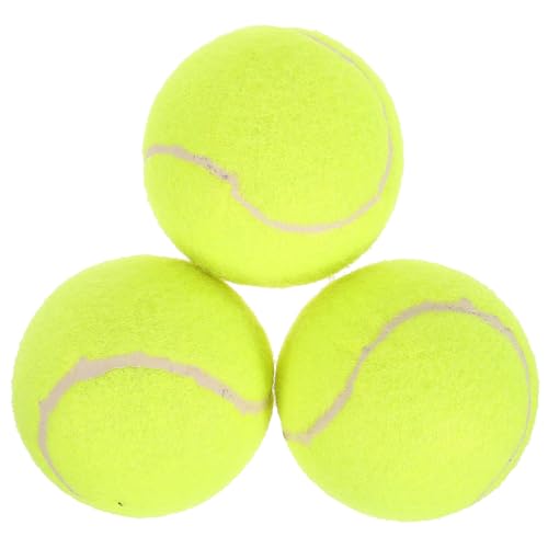 Toddmomy Beginner Training Ball 3 Pack Tennis Training Balls for Outdoor Indoor Rebound